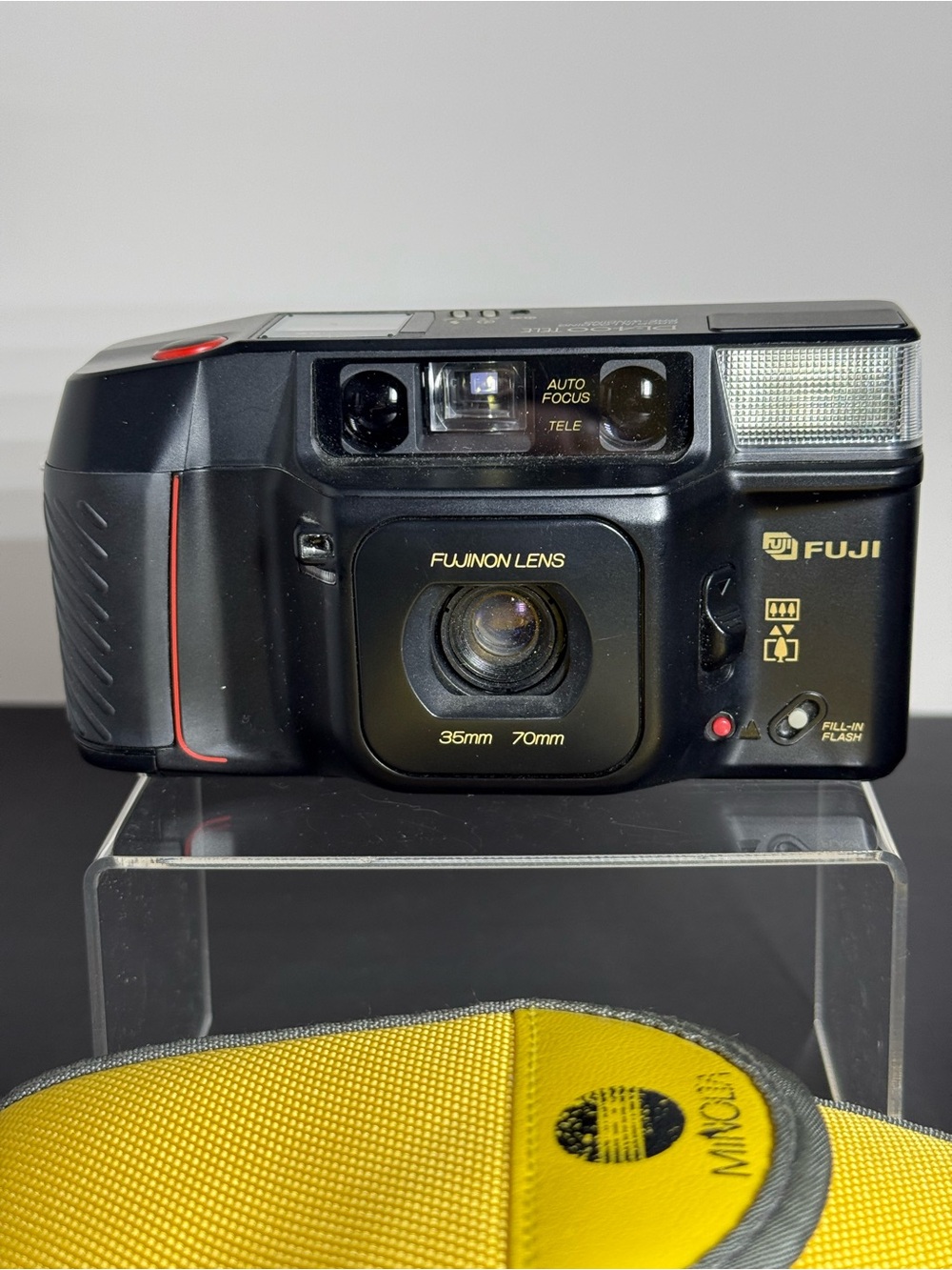 Vintage Fuji DL-400 Tele 35mm Film Camera Bundle w/ Minolta Case